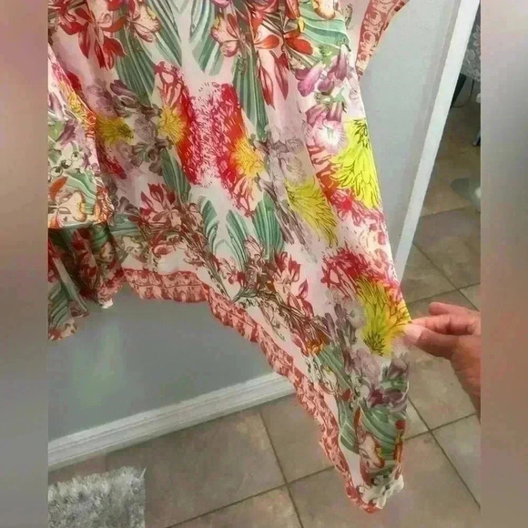 NWT KLOZLYNE LINED GEORGETTE DRESS WITH OVERSIZED SLEEVES IN SIZE 2X - Picture 5 of 8